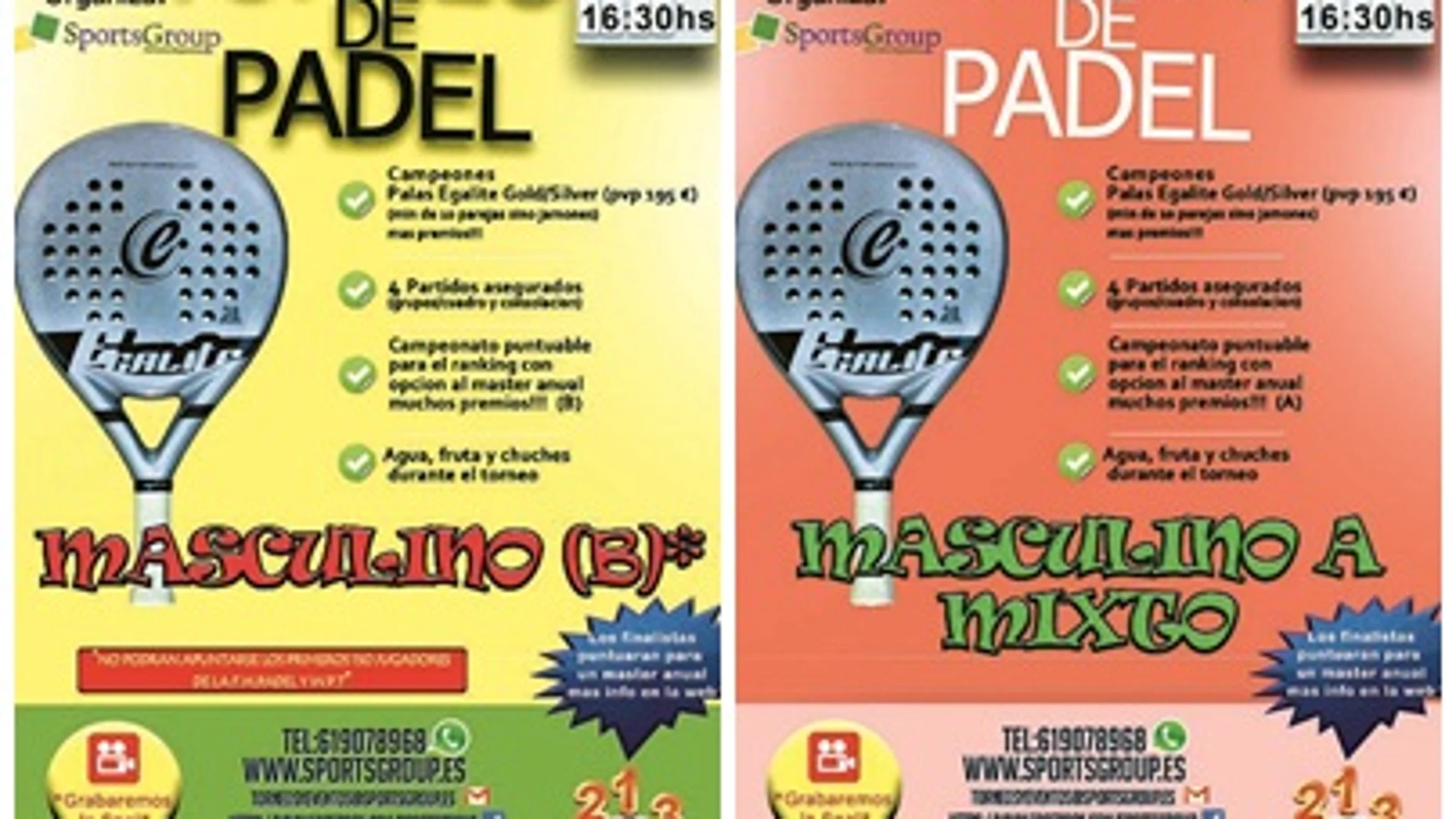 Torneos del fin de semana