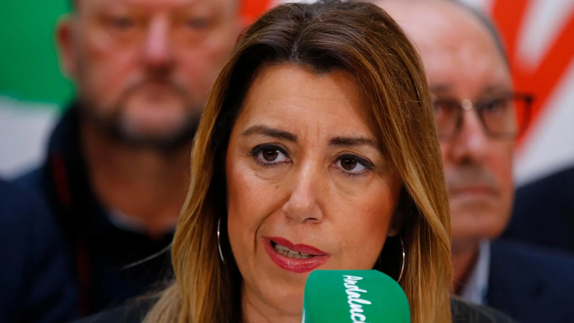 Susana Díaz durante una rueda de prensa en Sevilla / Reuters