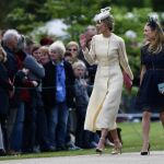 Donna Air, a su llegada a la boda
