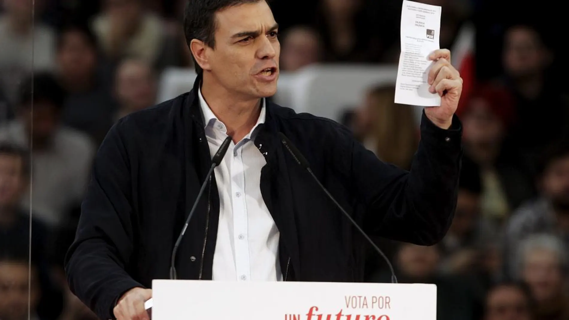 El líder del PSOE y candidato a la Presidencia del Gobierno, Pedro Sánchez