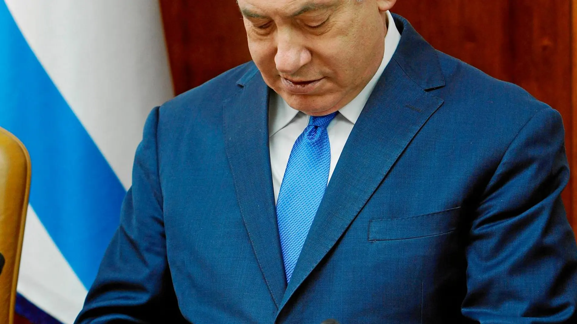 Netanyahu asistió ayer a la reunión semanal del consejo de ministros / EFE