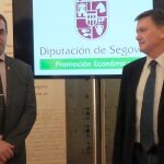 El presidente de la Diputación de Segovia, Francisco Vázquez, y el diputado del Área de Promoción Económica, Jaime Pérez, presentan el balance