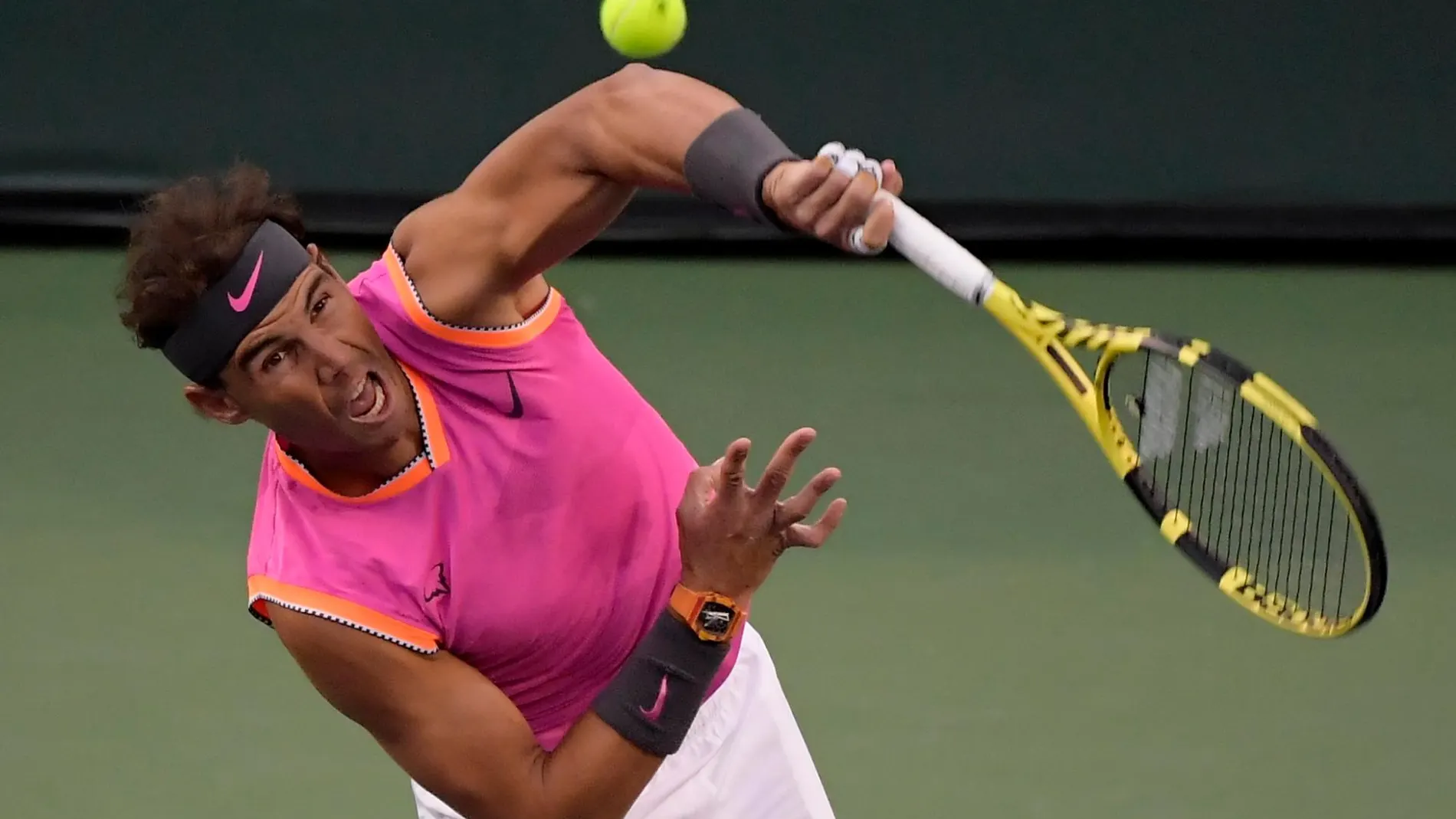 Nadal comenzó su andadura en Indian Wells derrotando al estadounidense Jared Donaldson / Ap