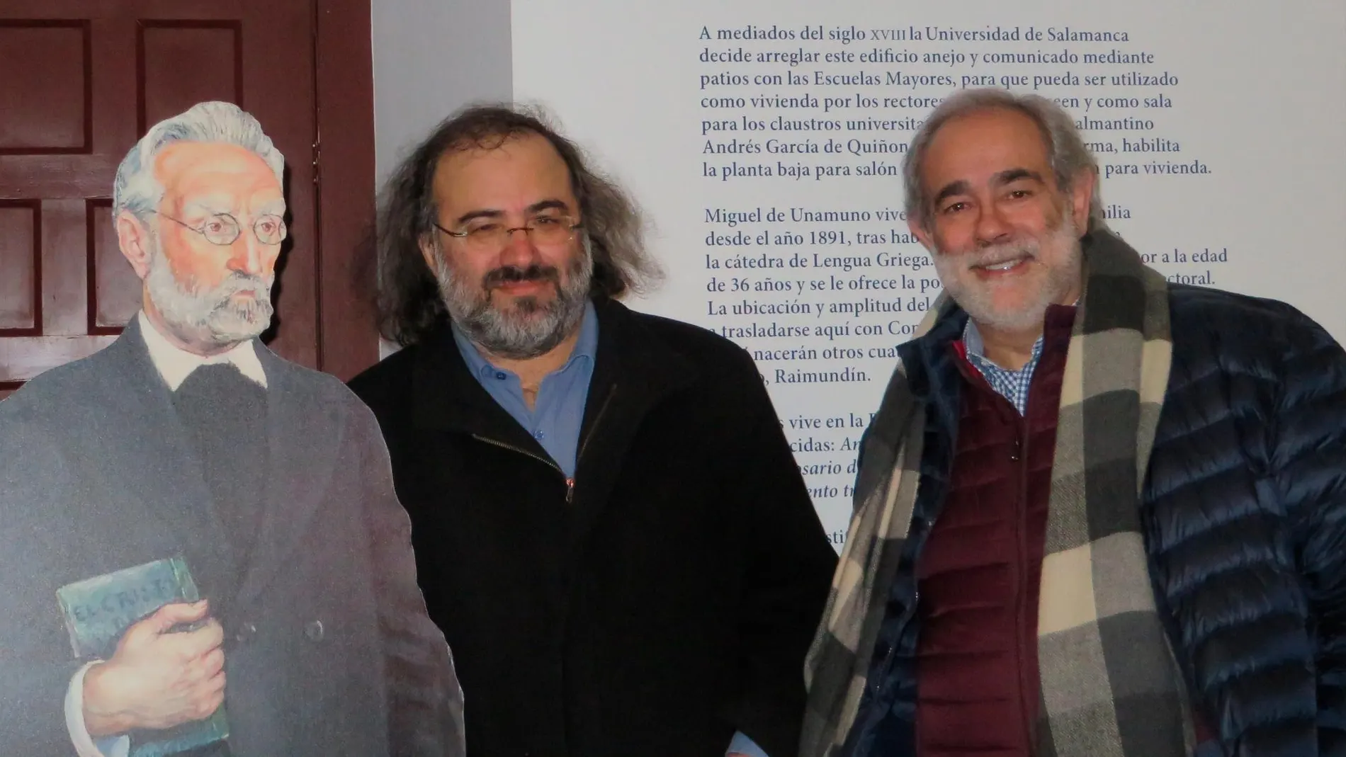 Unamuno, Alfredo Pérez Alencart y el premiado José Luis Andavert