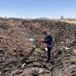 Lugar en el que se estrelló el avión de Ethiopian Airlines