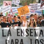 Imagen de una manifestación convocada por el sindicato de estudiantes