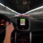 Un navegador GPS integrado en un teléfono móvil