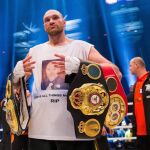 El británico Tyson Fury celebra su victoria