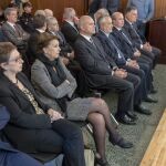 El juicio se ha reanudado esta semana en la Audiencia Provincial de Sevilla tras las vacaciones de verano. En la imagen, algunos de los altos cargos durante una sesión (Foto: Ep)