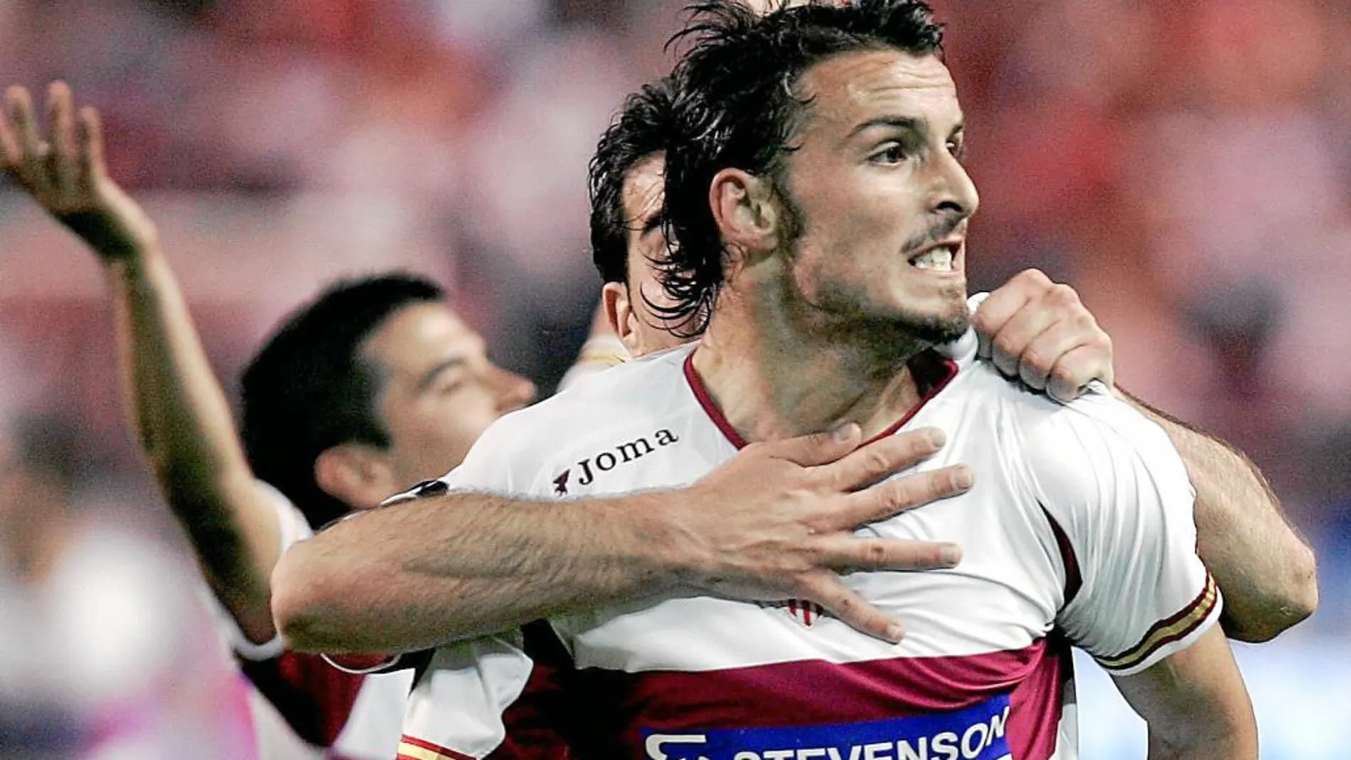 Antonio Puerta celebra un gol con el Sevilla