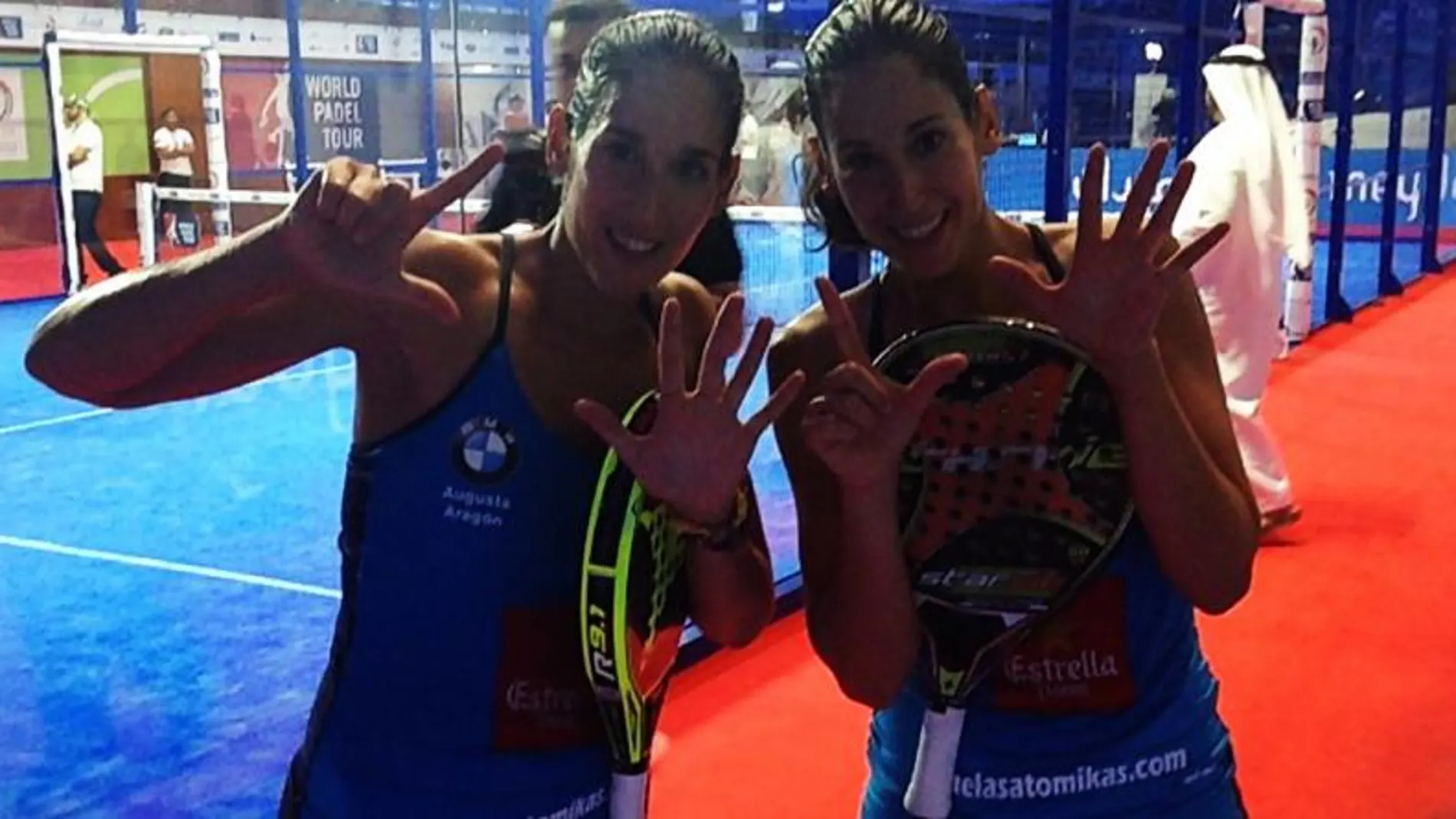 Mapi y Majo Sánchez Alayeto, tras su partido de la final