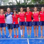 Equipo femenino en la ronda de cuartos