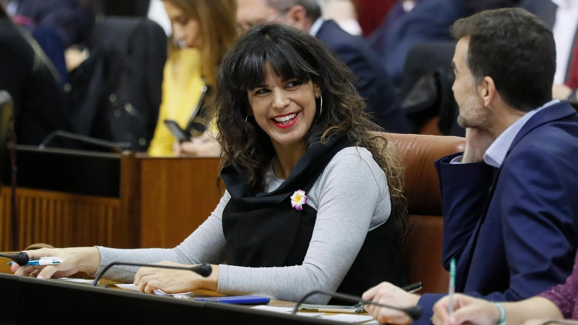 Teresa Rodriguez, en el Parlamento