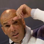 Zinedine Zidane en una rueda de prensa