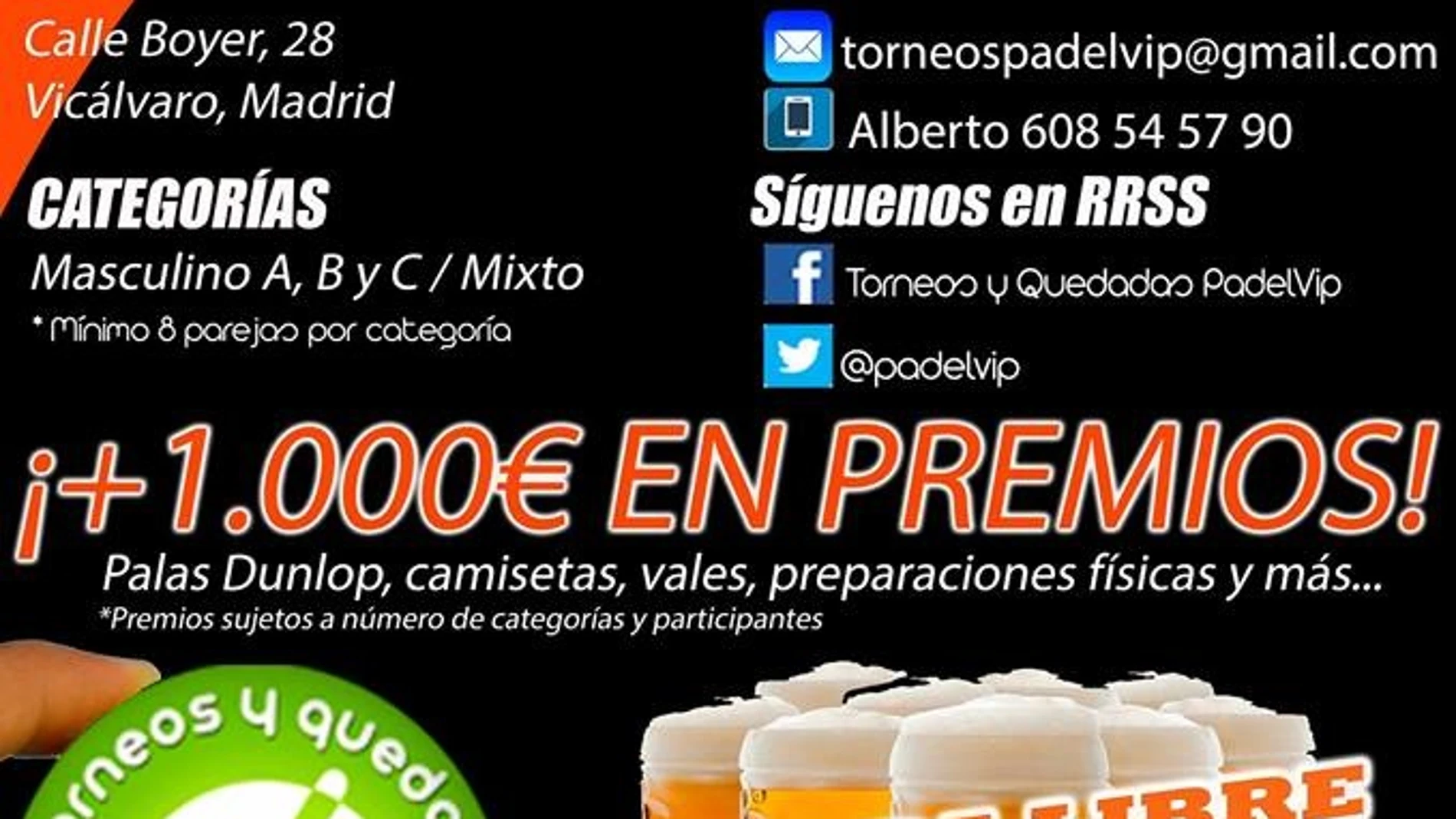 Cartel del torneo