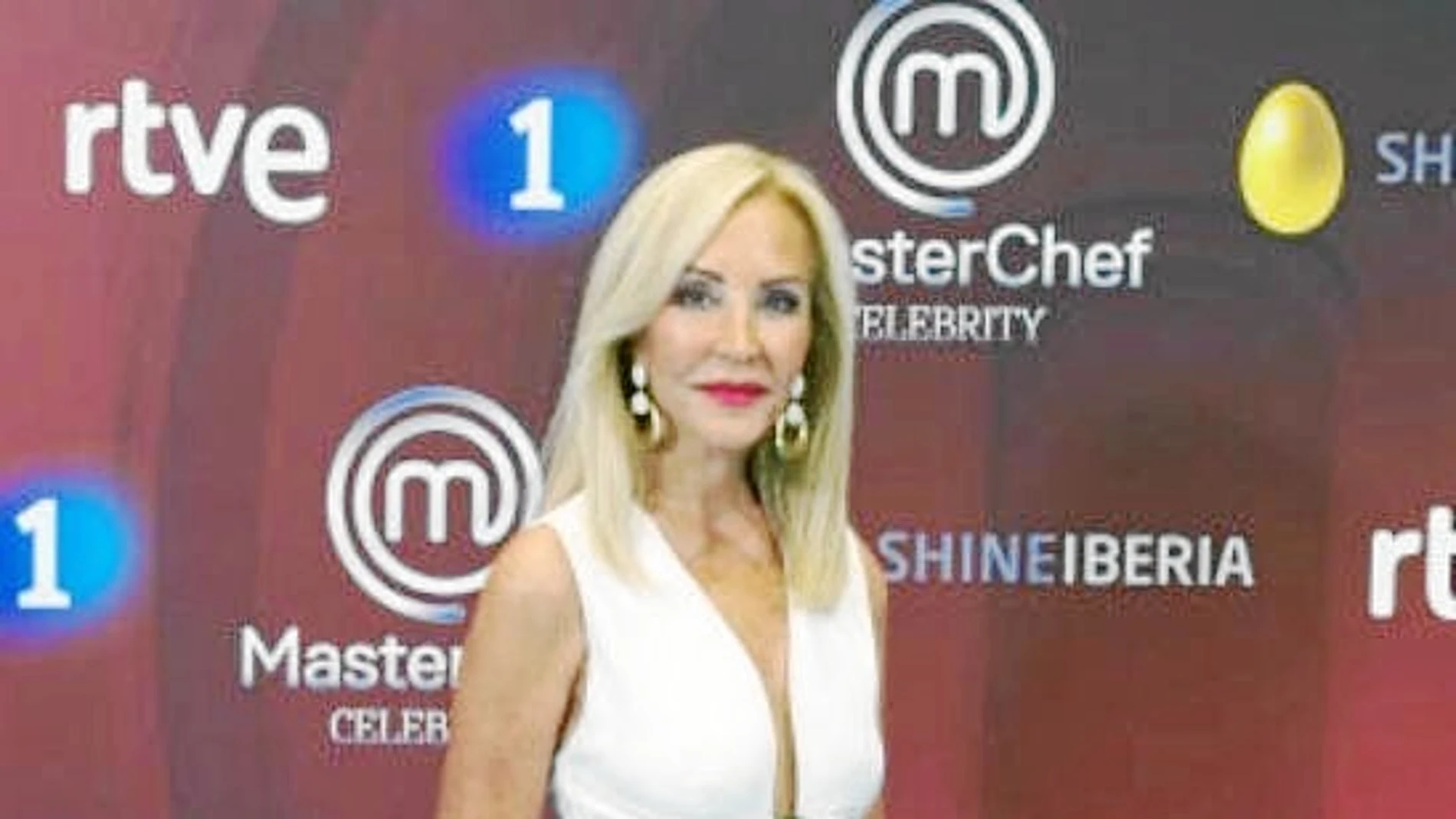 Carmen Lomana, en la rueda de prensa de «MasterChef Celebrity».