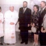 La familia Castro con Juan Pablo II