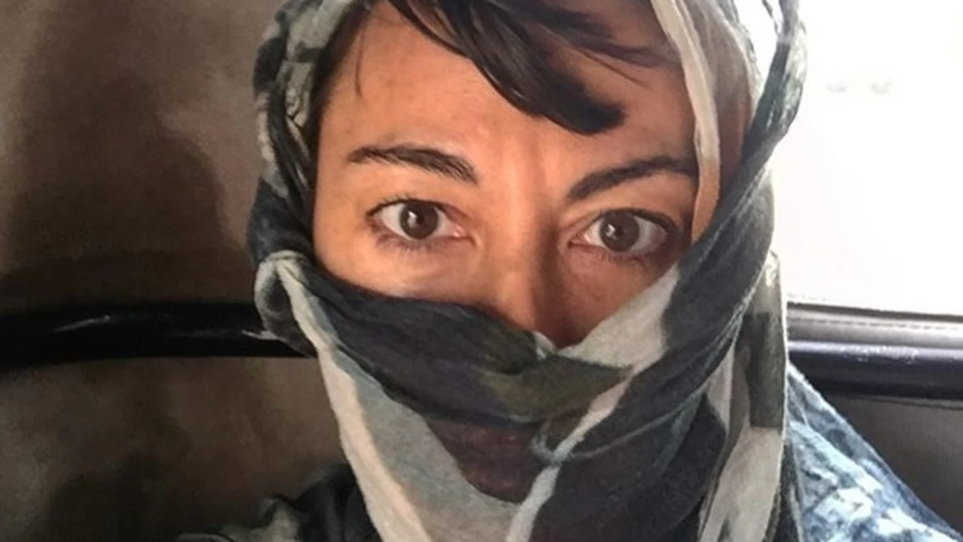 «Selfie» de Lynsey Addario en Bangladesh que subió a su Instagram