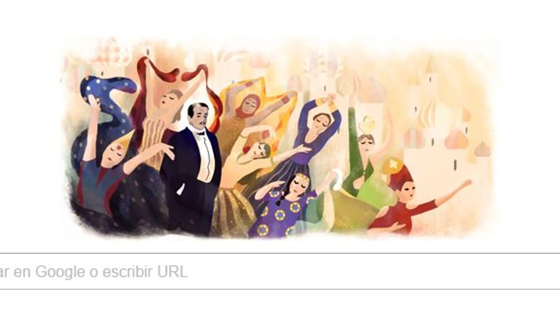 Homenaje de Google al fundador de los Ballets Rusos