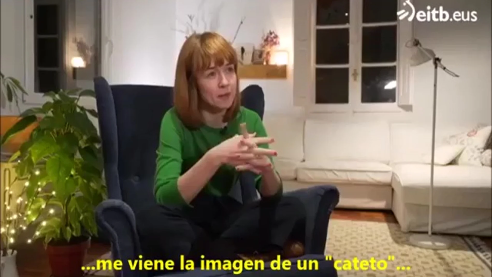 Miren Gaztañaga, durante el programa.