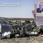 Documentos de identidad supuestamente pertenecientes a los pasajeros del Airbus A321