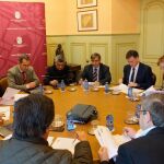 Junta de Gobierno de la Diputación de Segovia, presidida por Francisco Vázquez y donde se ha dado luz verde al Plan de Empleo provincial