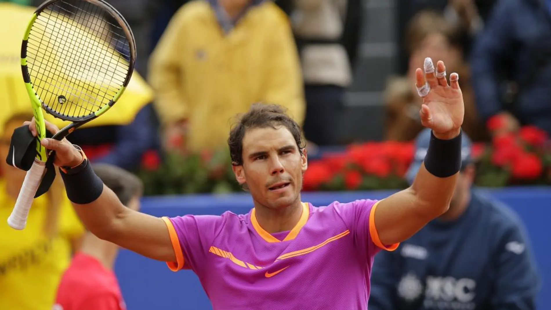 Rafa Nadal tras vencer a Kevin Anderson