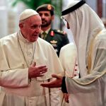 El Papa ha sido recibido por el príncipe Sheikh Mohammed bin Zayed Al Nahyan