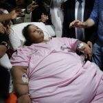 Eman Ahmed Abd El Aty abandona el Hospital Saifee de Bombay