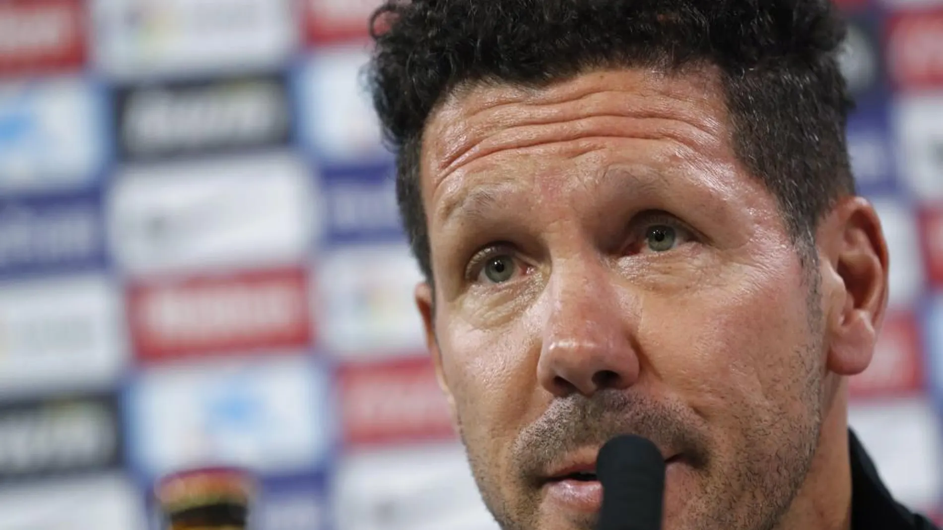 El entrenador argentino del Atlético de Madrid, Diego Pablo Simeone