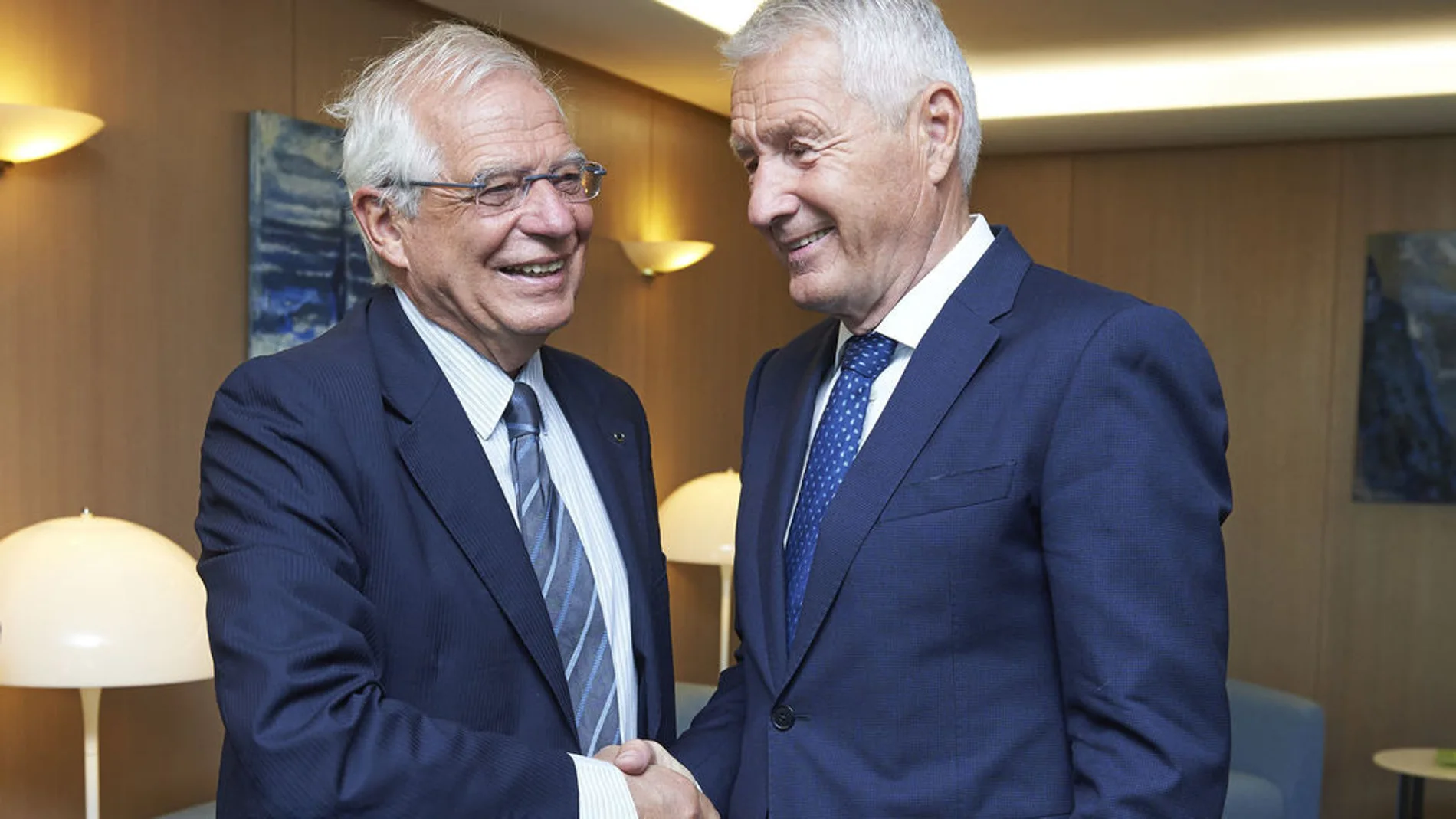Borrell junto a Thorbjorn Jagand (Foto: Consejo de Europa)