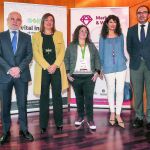 Milagros Marcos junto a Ana Redondo, Víctor Caramanzana, Jezabel González y Víctor Alonso en la jornada de marketing