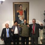 Maduro con Miguel Díaz-Canel (Cuba), Salvador Sánchez Céren (El Salvador) y Evo Morales (Bolivia) hoy, en Caracas (Venezuela)/Foto: Efe