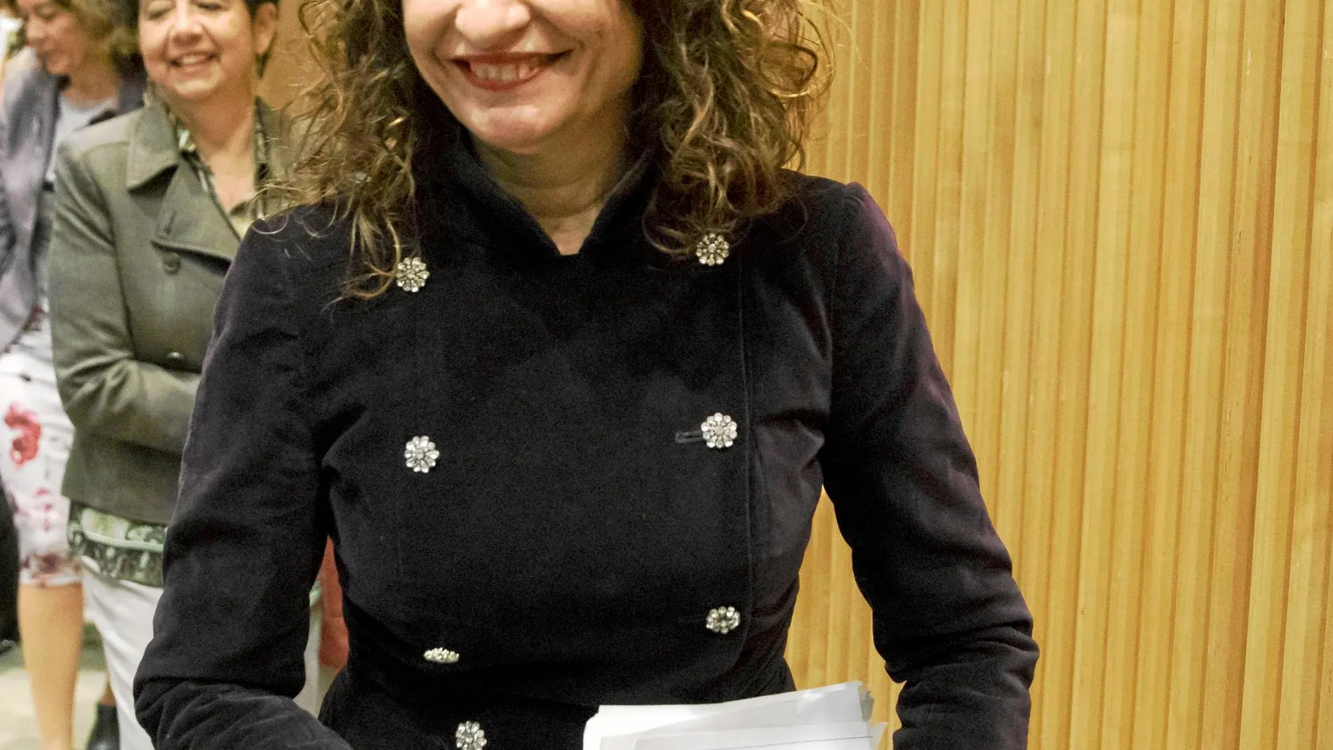 La ministra de Hacienda, María Jesús Montero, durante una comparecencia