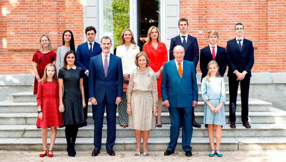La Familia Real ha posado para los medios para celebrar el cumpleaños de Doña Sofía/Foto: Efe