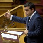 Tsipras, en el Parlamento griego