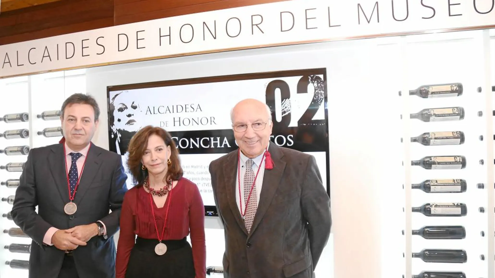 Los nuevos embajadores del Museo del Vino: Pepe Ribagorda, Pilar Molestina y Manuel Fariña