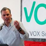 El secretario general de Vox, Javier Ortega Smith, en Soria