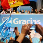 El PP instala el «balcón de la victoria»