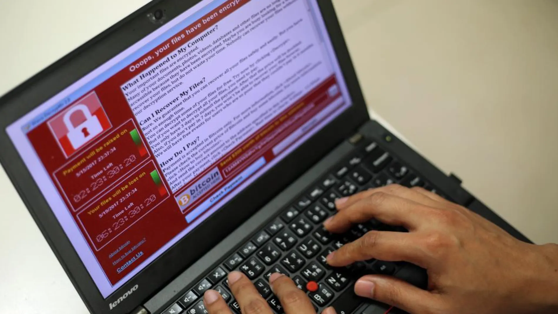 Hasta 99 países, entre ellos España, se vieron afectados por un virus del tipo "WannaCry"