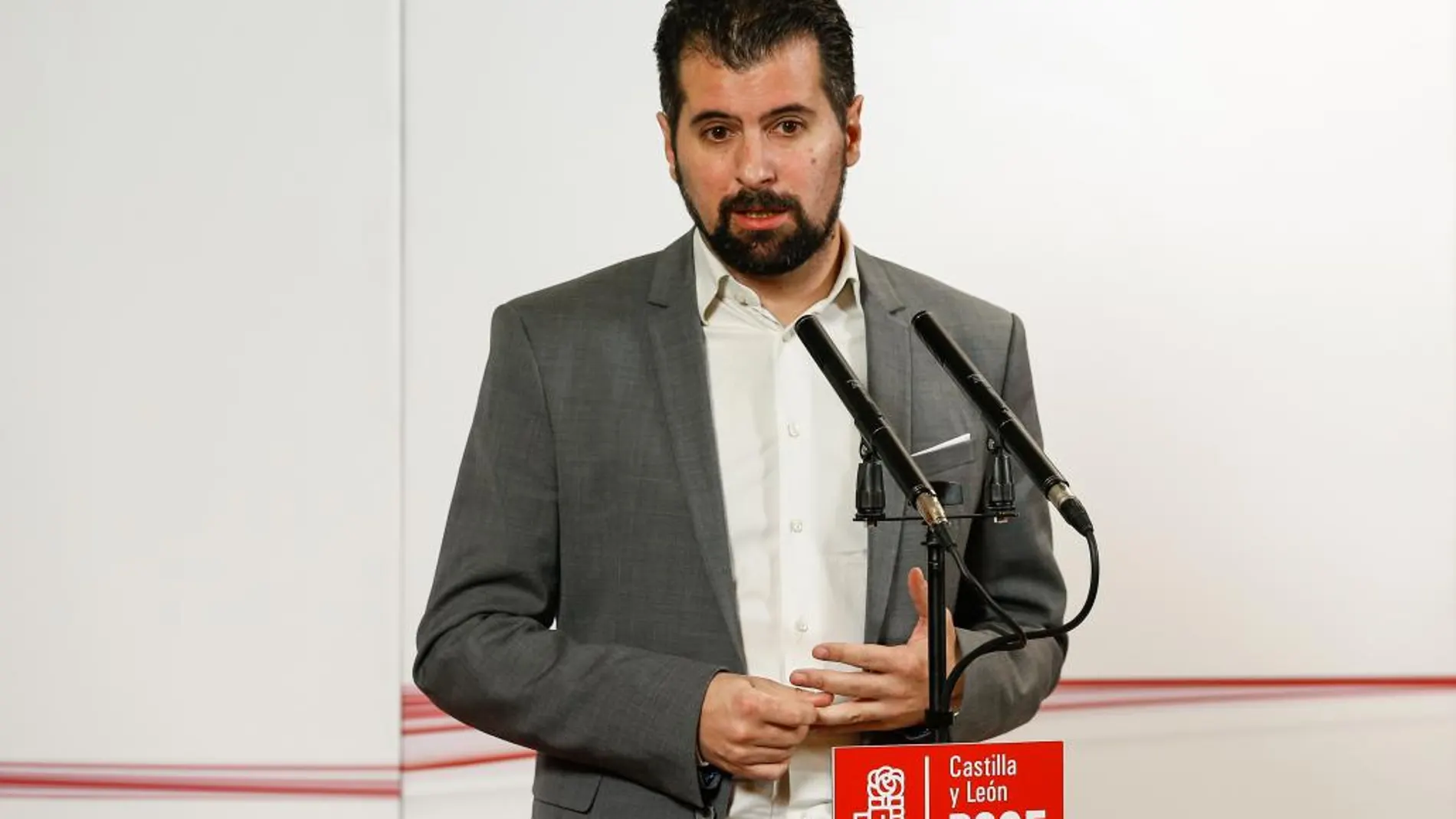 El secretario general del PSOE de Castilla y León, Luis Tudanca