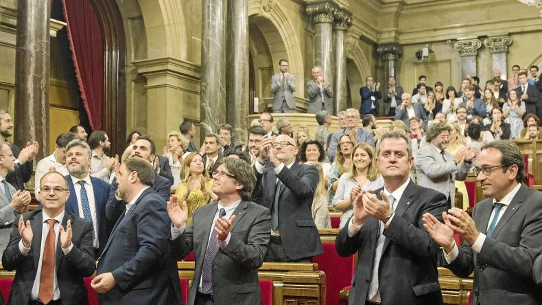Imagen del Parlament el día que aprobó las «leyes de desconexión»