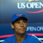 Rafael Nadal, durante la rueda de prensa en el Billie Jean King National Tennis Center, en Nueva York