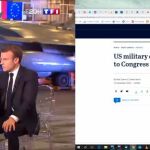 Macron, durante su entrevista en el portaaviones “Charles de Gaulle” (TF1)