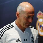 Zidane, ayer en Valdebebas