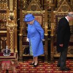 La reina y el príncipe Carlos, en la apertura del Parlamento