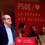 Ángel Gabilondo, en un acto del PSOE el pasado sábado