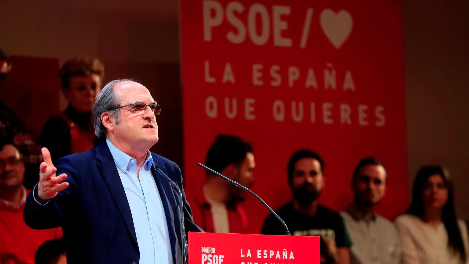 Ángel Gabilondo, en un acto del PSOE el pasado sábado