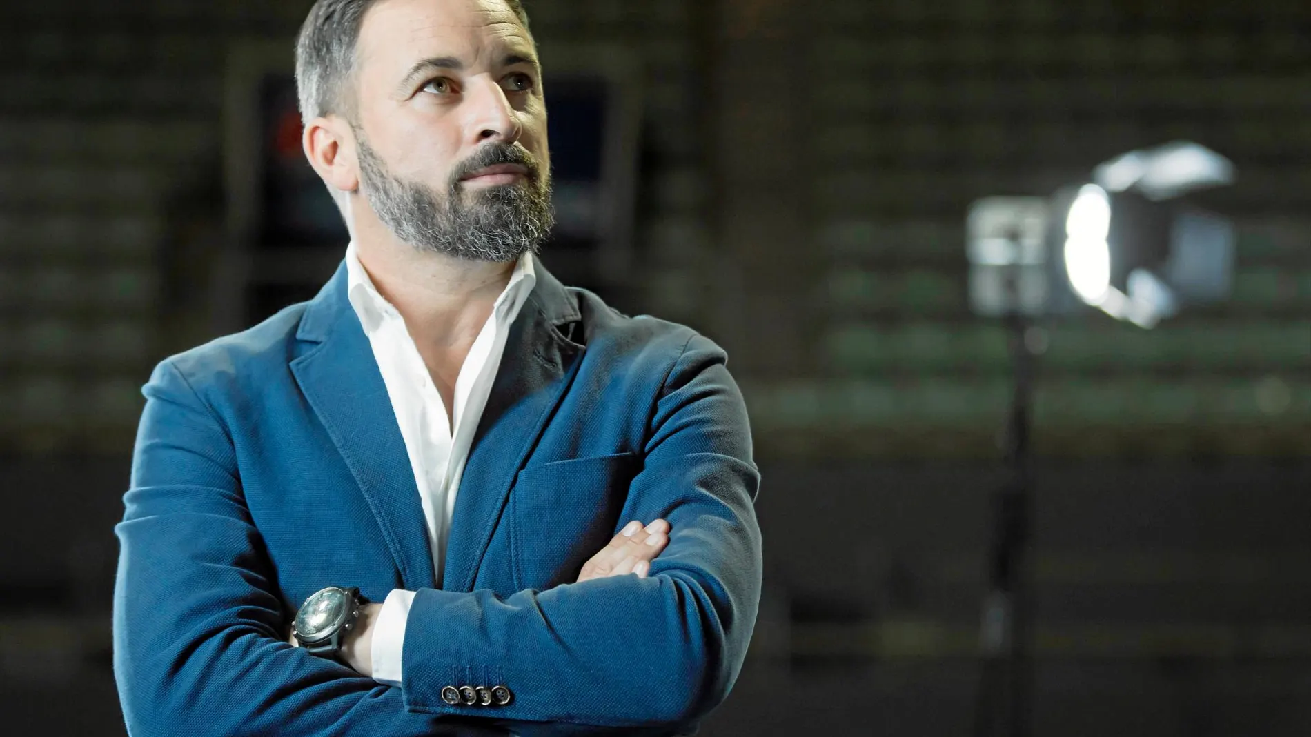 El líder de Vox, Santiago Abascal acudirá a la plaza de Colón para clamar "por la dignidad de nuestra patria"/ Foto: Luis Díaz