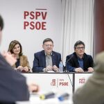Puig durante la reunión de la permanente de la dirección del PSPV